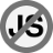 No Javascript icon